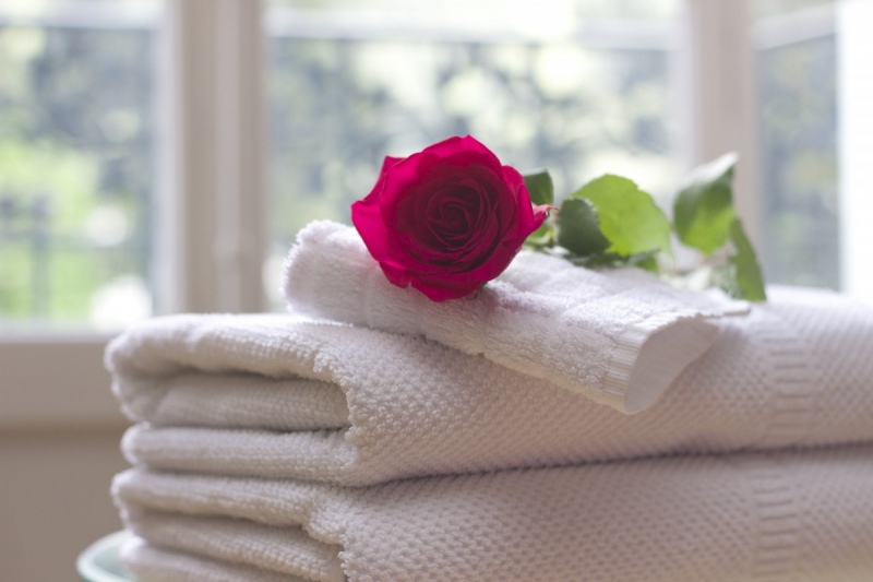 chambre-hote-ST ANTONIN-min_towel_rose_clean_care_salon_spa_white_bath-731641